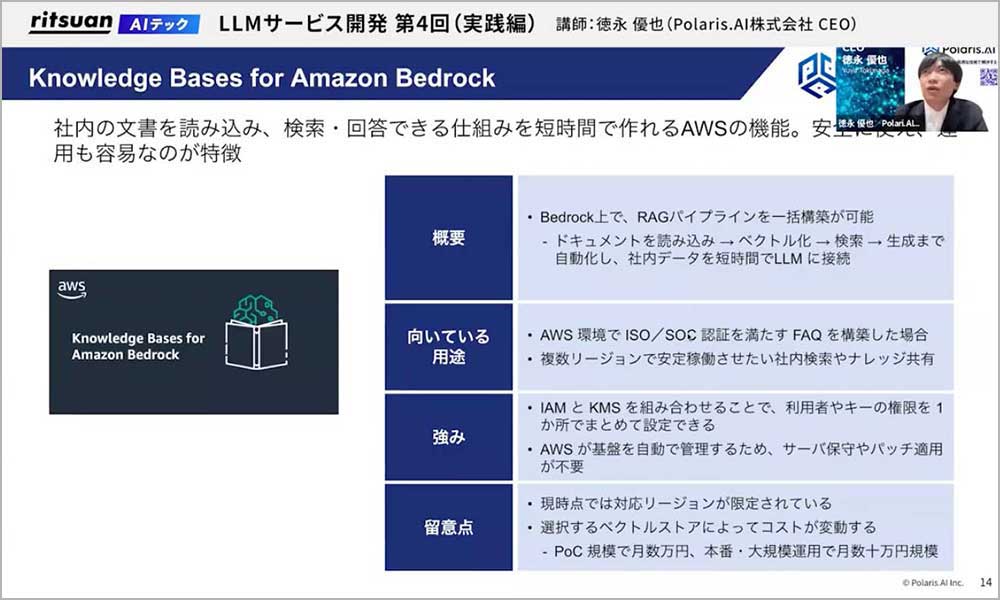 「リツアンAIテック」開始