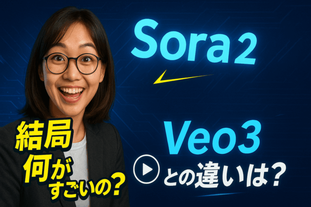 OpenAI「Sora2」登場！GooleのVeo3と比較してみた
