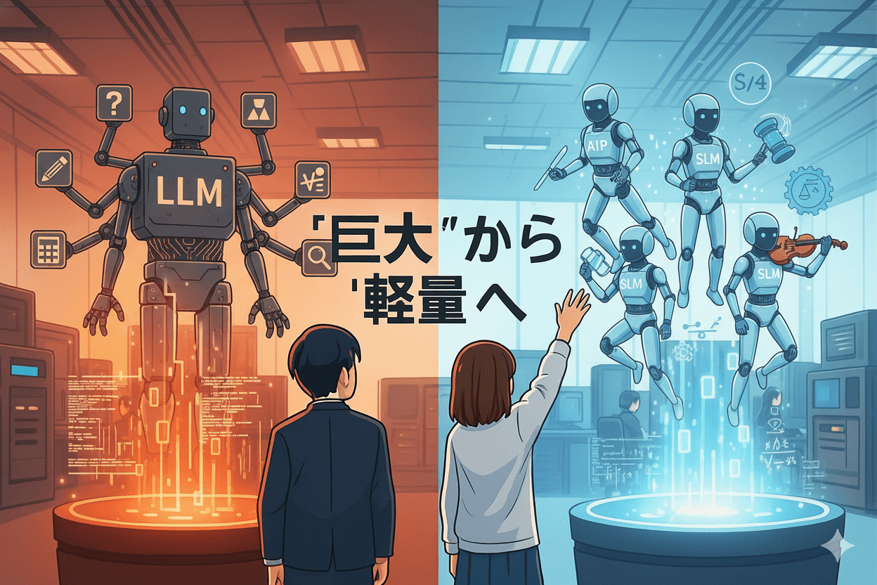 “巨大化”から“軽量化”へ──小規模言語モデルの台頭