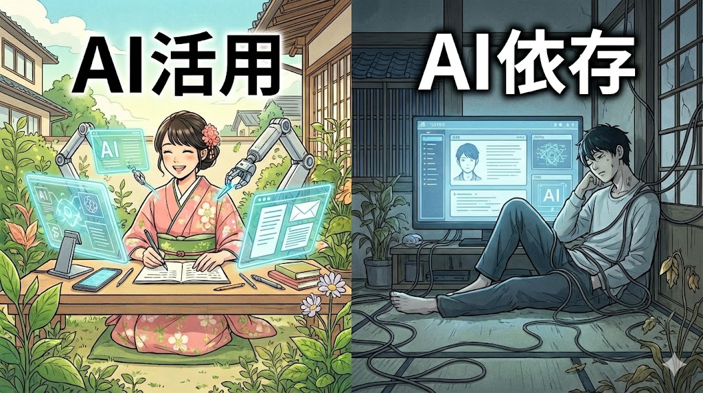 【AI活用】成長を止める「依存」と、加速させる「活用」の分かれ道