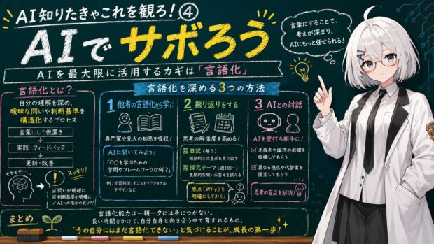 AI知りたきゃこれを観ろ！：④「AIでサボろう」