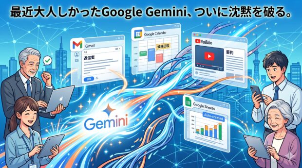 最近大人しかったGoogle Gemini、ついに沈黙を破る。