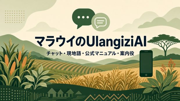 マラウイのウランジジAI。現地語と案内役と根拠の本で農業相談を届ける