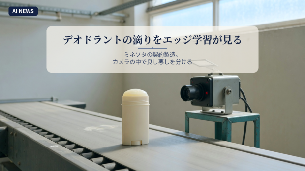 米国ミネソタの契約製造。デオドラントの滴りをカメラの中のエッジ学習が見る