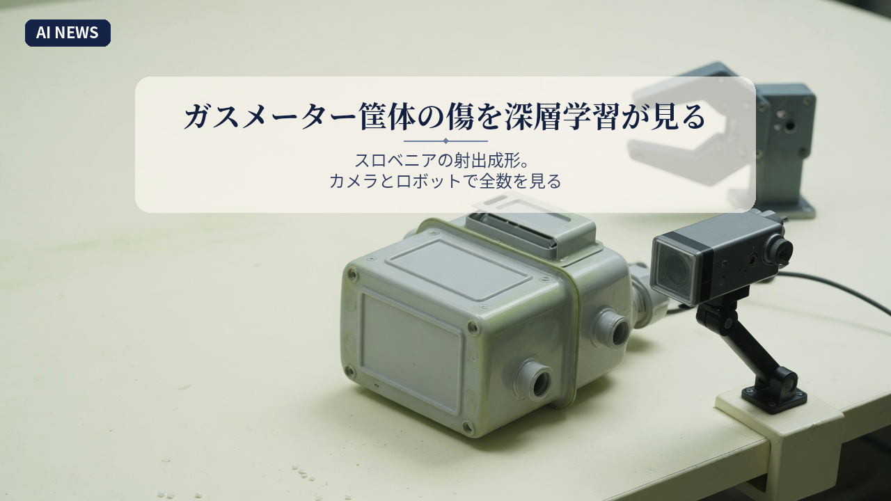 スロベニアの射出成形。ガスメーター筐体の傷をYOLO系の深層学習が見る